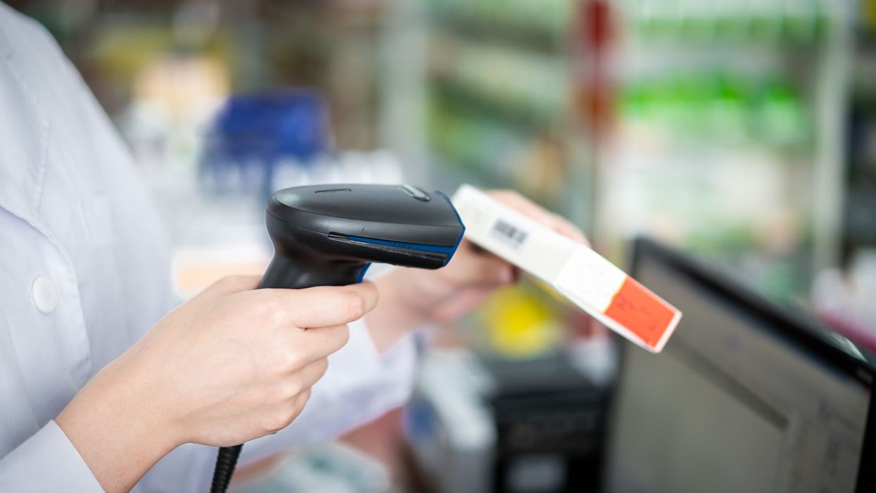 Pharmacy scanning medicine