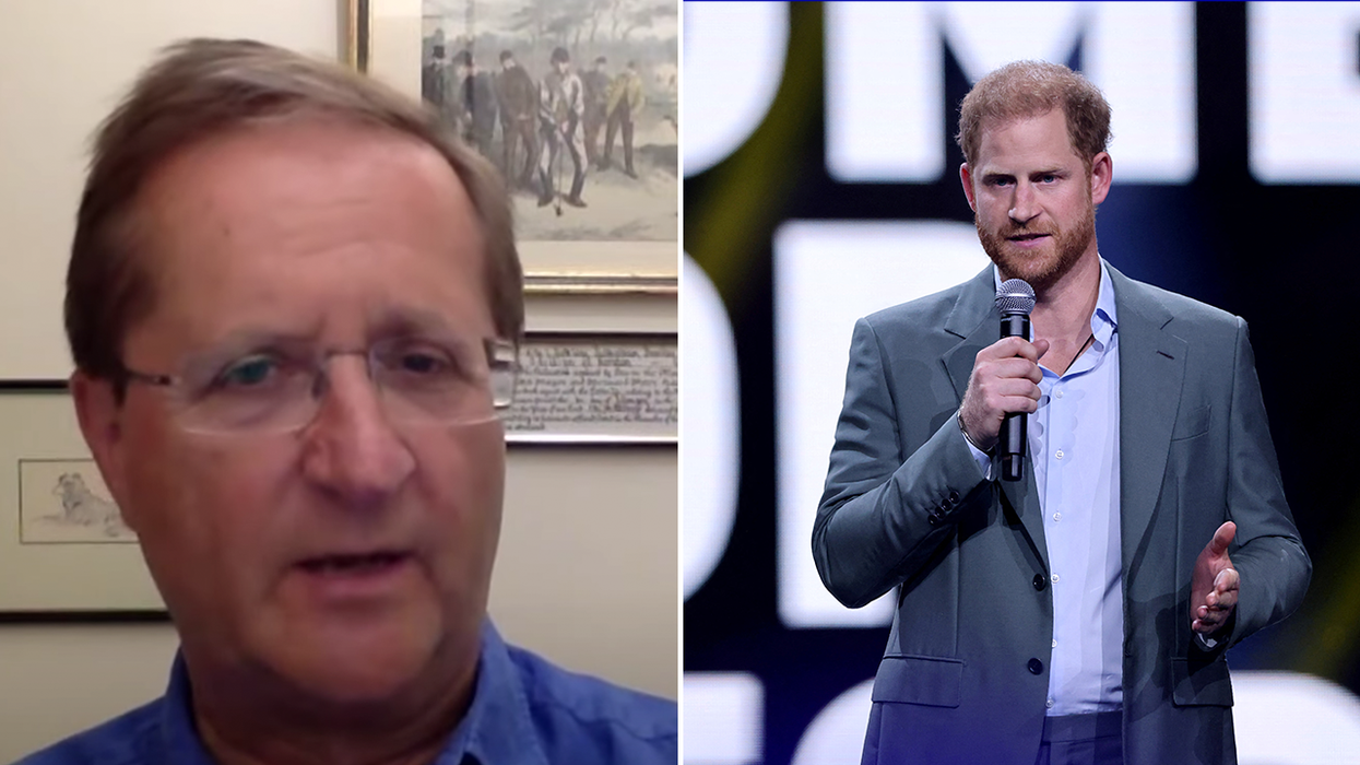 Phil Dampier and Prince Harry