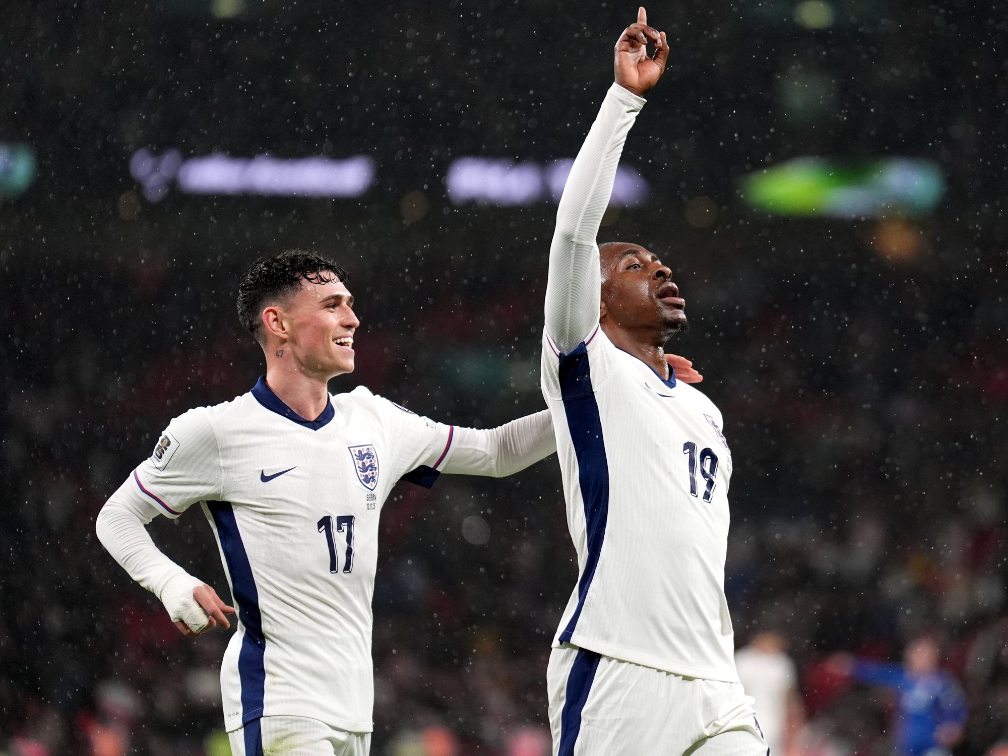 Phil Foden and Eberechi Eze