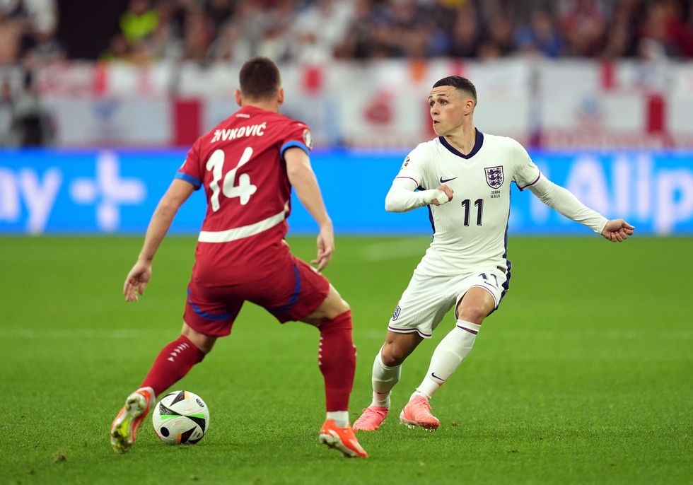 Phil Foden England Serbia