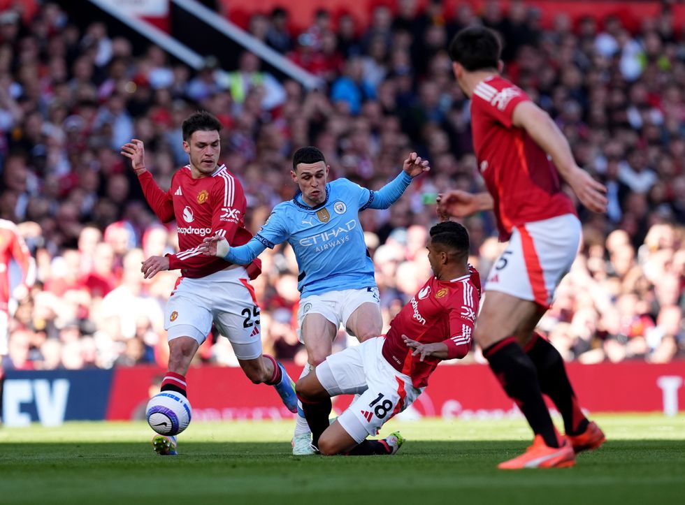 Phil Foden Man City Man Utd