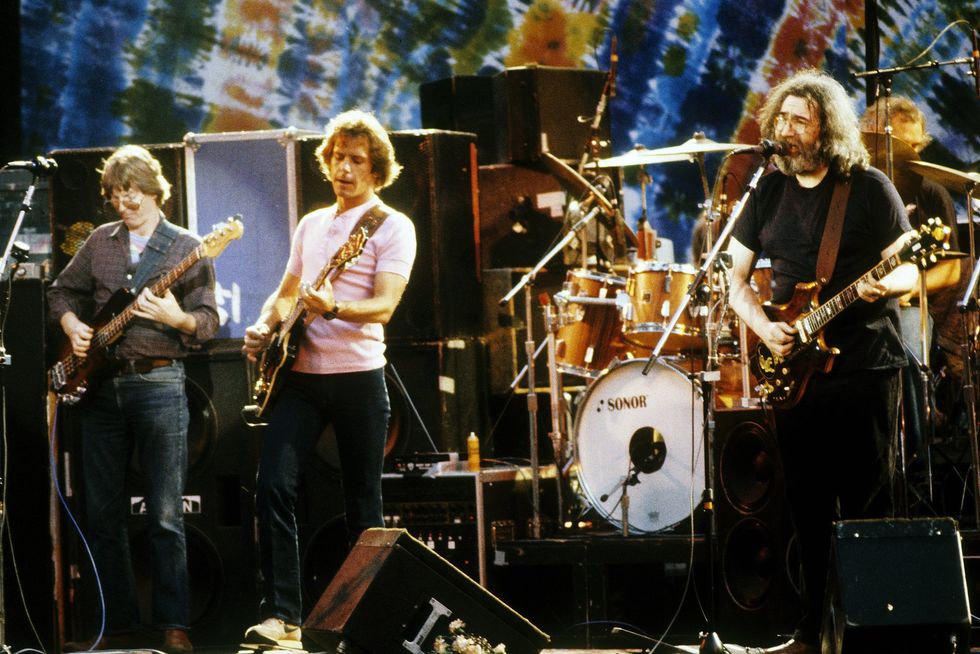 Phil Lesh, Bob Weir and Jerry Garcia