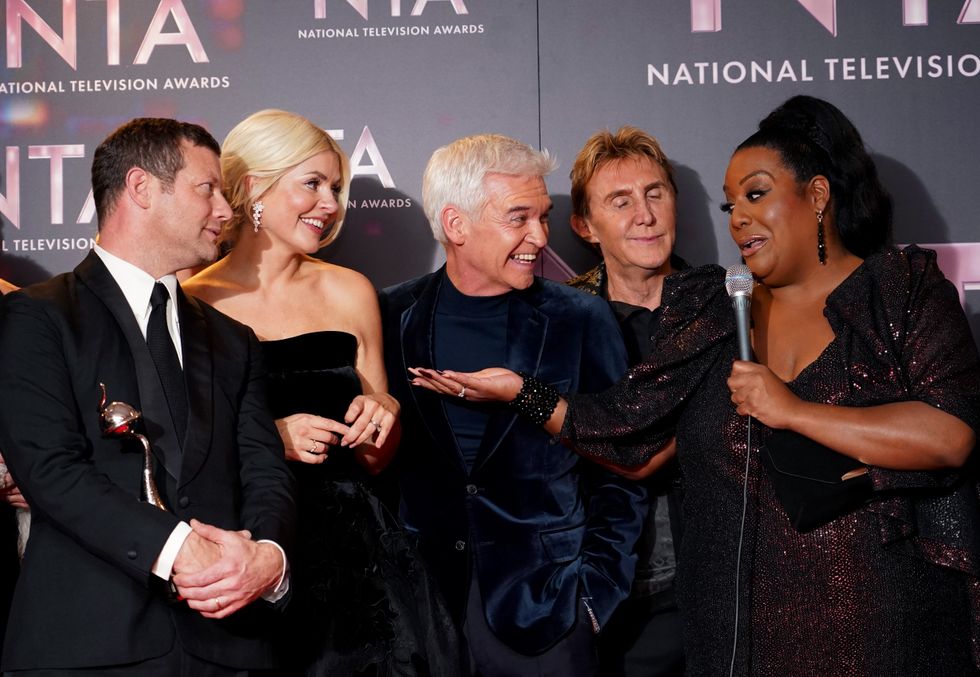 Phillip Schofield and Holly Willoughby with Alison Hammond