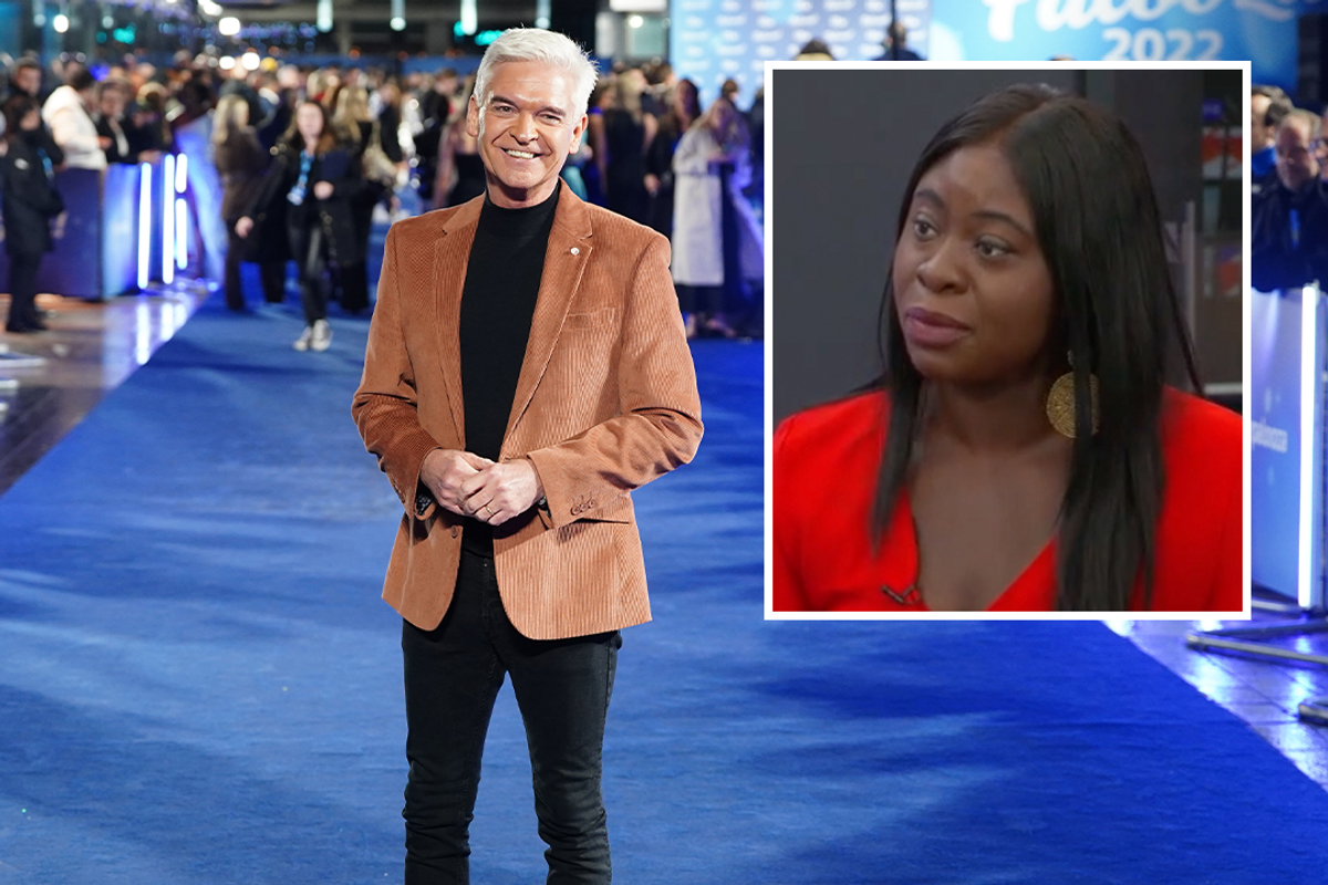 Phillip Schofield (left) and Stephanie Takyi (right)