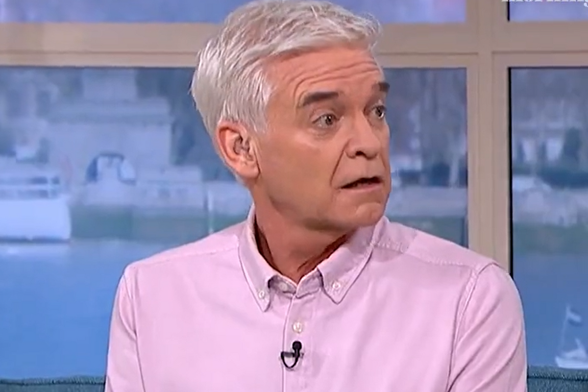 Phillip Schofield on the set of ITV's This Morning