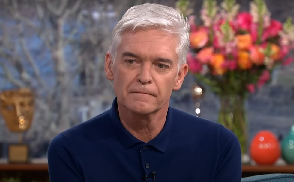 Phillip Schofield on the This Morning sofa