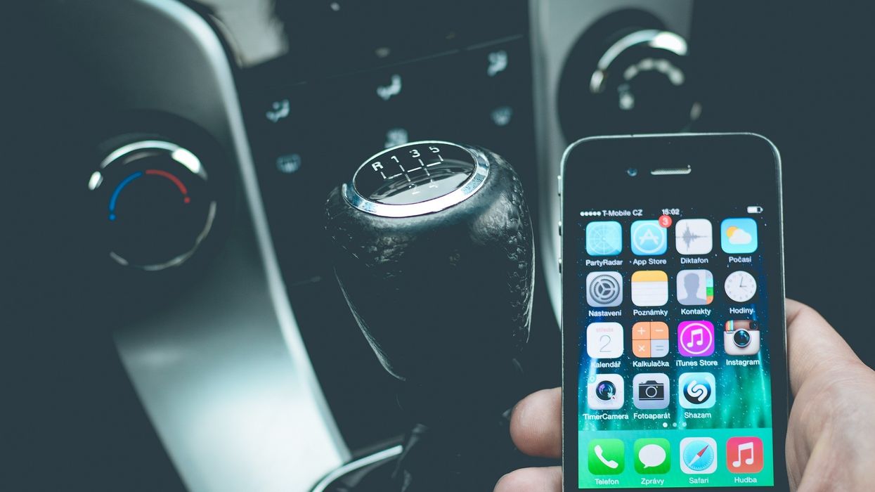 Phone in a car