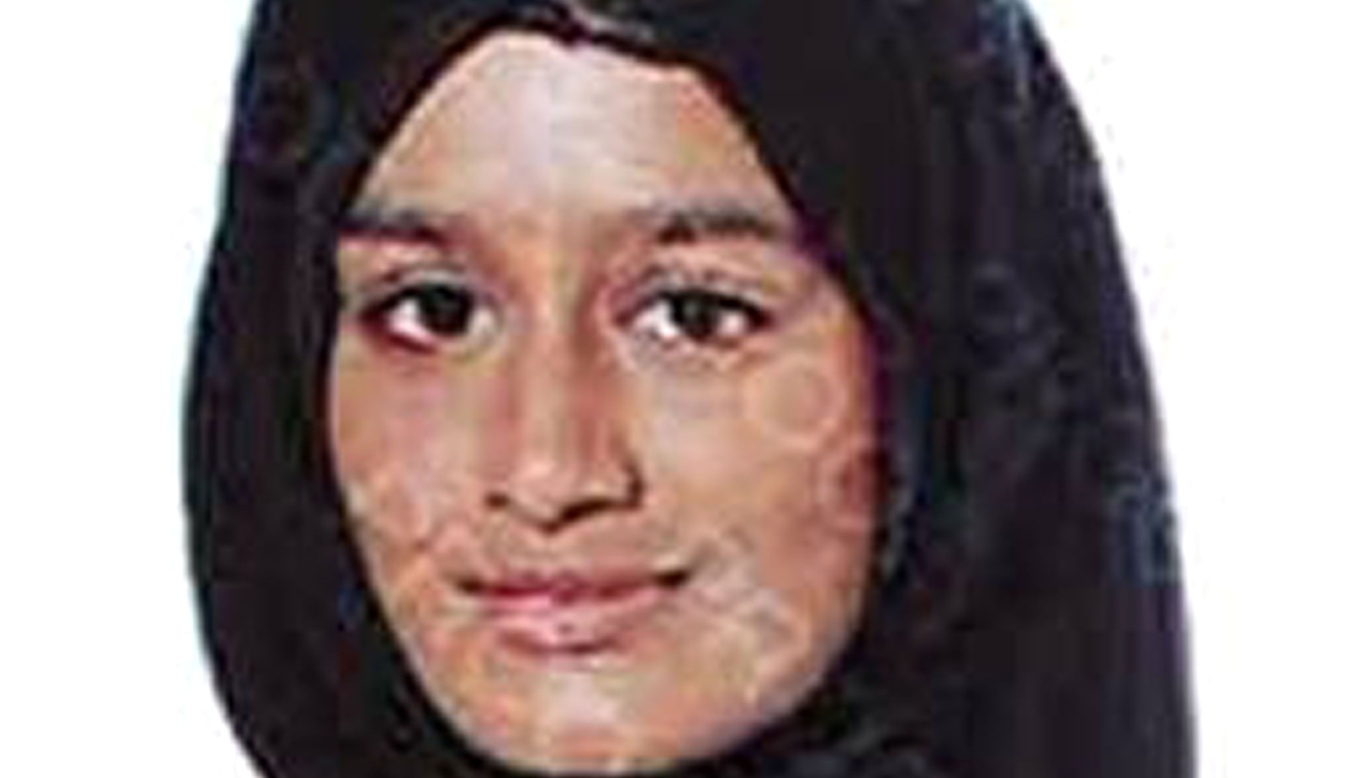 Photo issued by the Metropolitan Police of Shamima Begum aged 15.