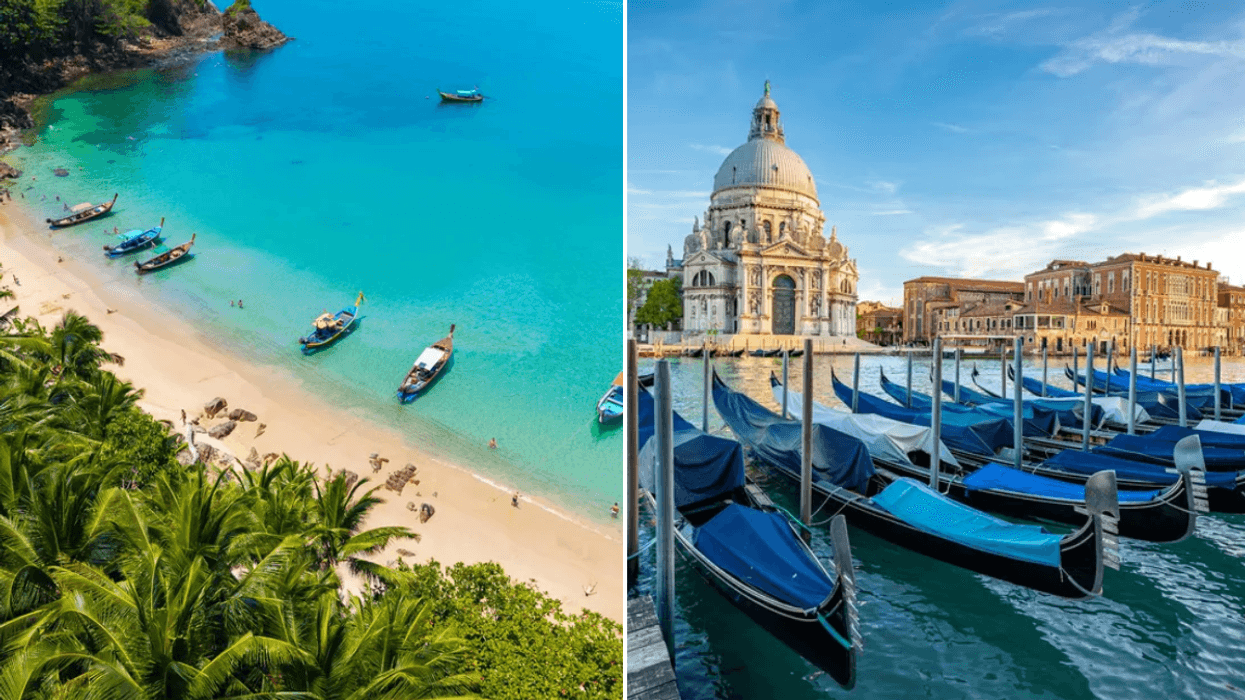 Phuket beach Thailand / Venice, Italy