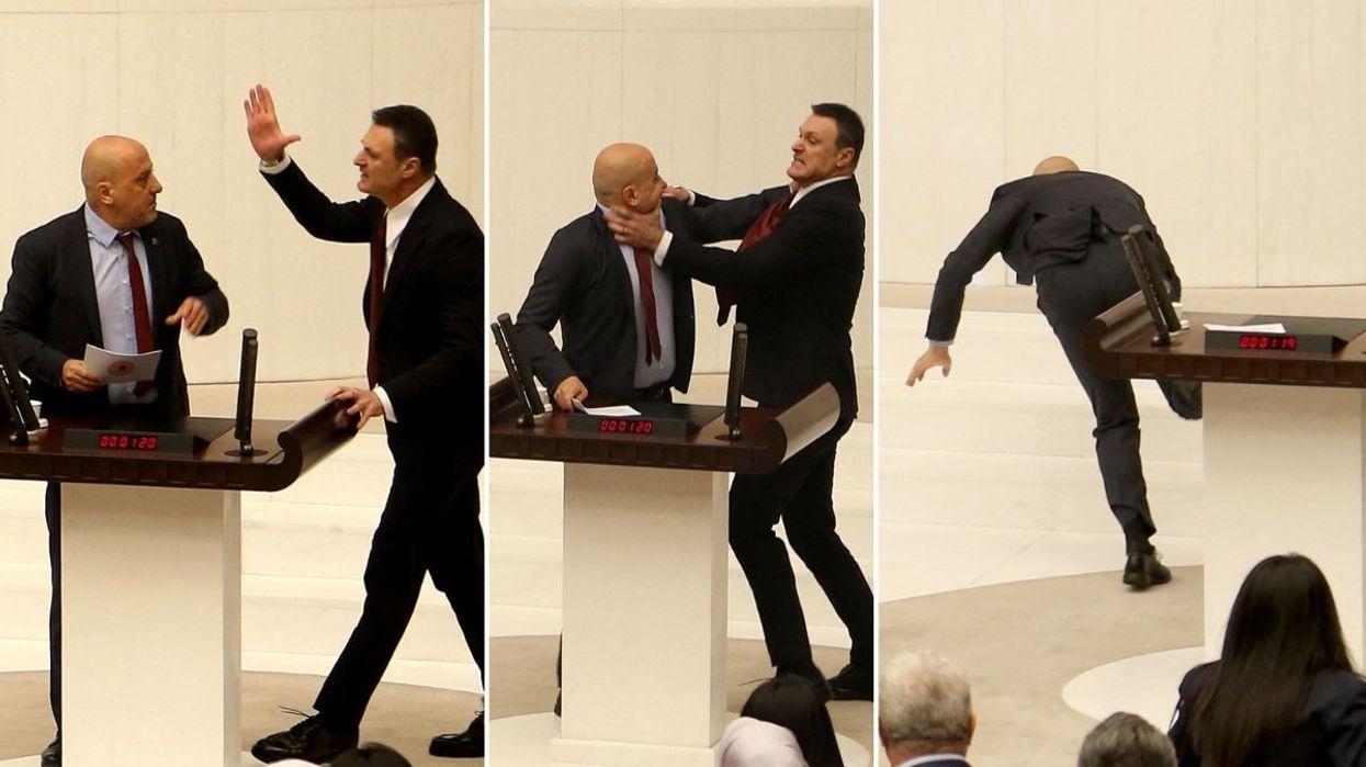 Physical fight erupts in Turkish Parliament after opposition lawmaker demanded inclusion of convicted colleague