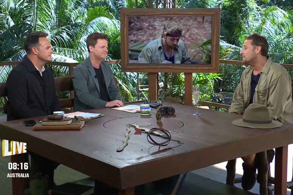 Pickard talking to Ant and Dec