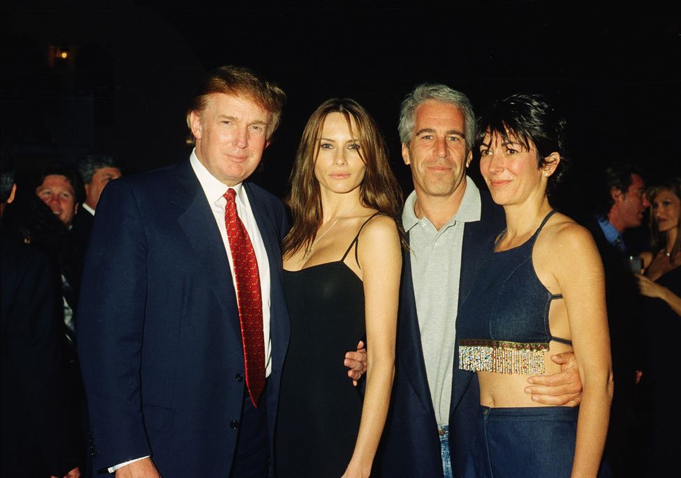 Picture of Donald Trump, Melania Trump, Jeffrey Epstein and Ghislaine Maxwell in 1997