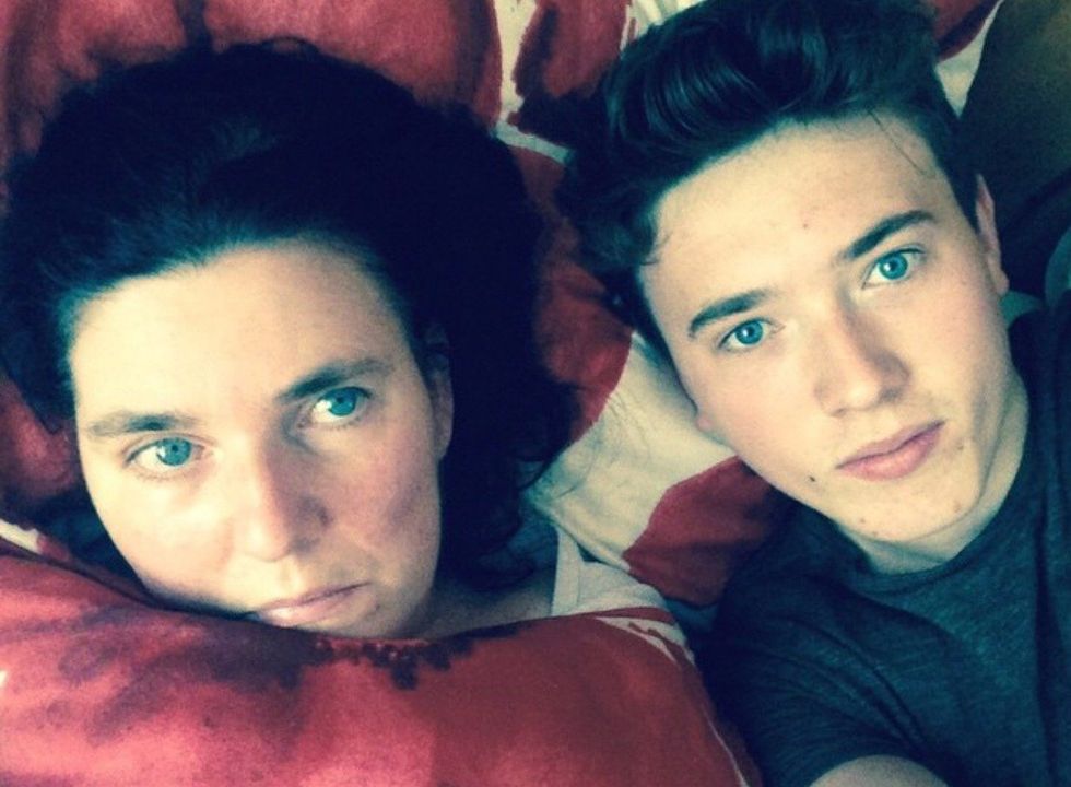 Picture of Jordan and his mum Geraldine