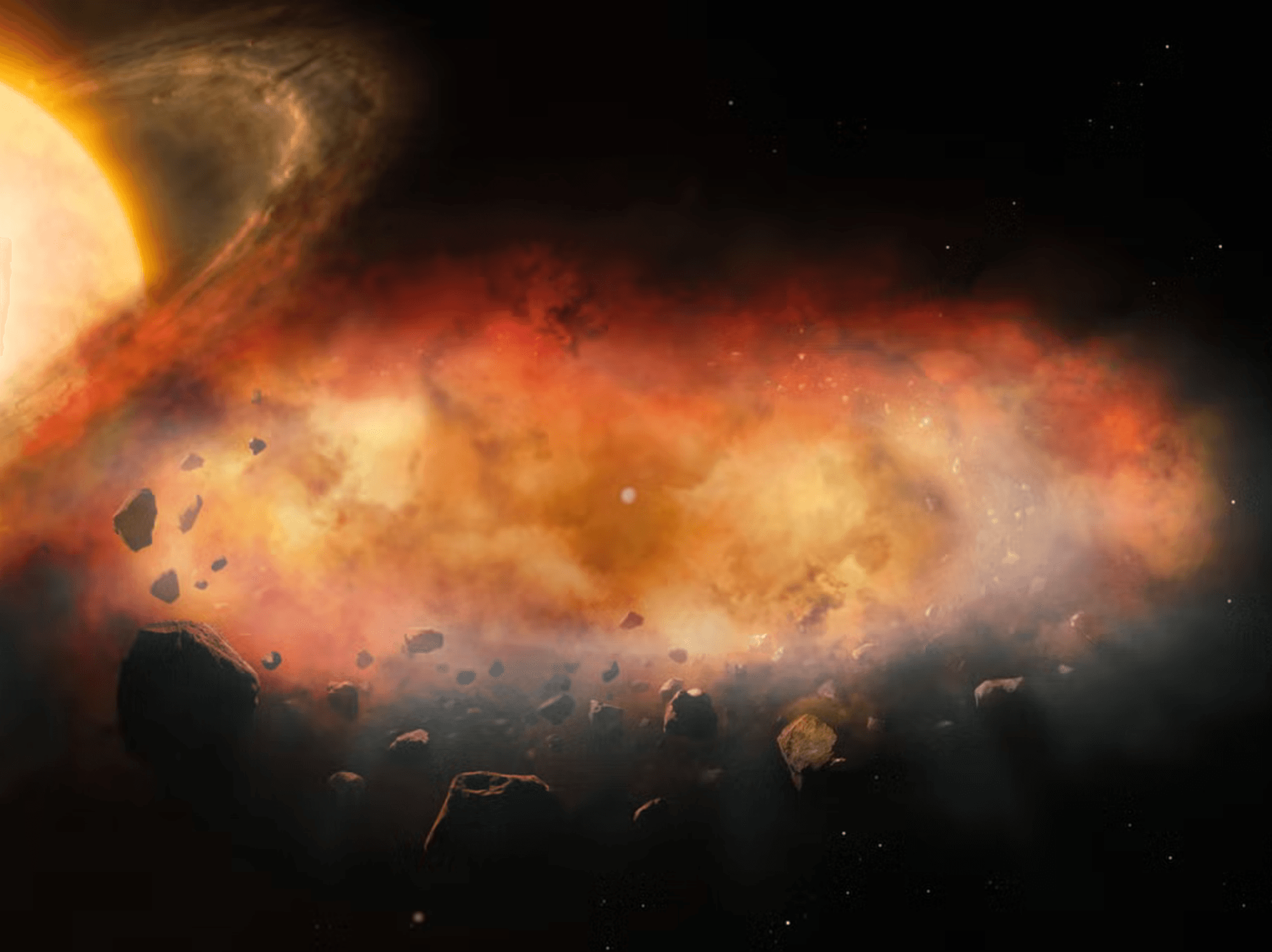 Astronomers discover 'mystery object' surrounded by rotating metal cloud