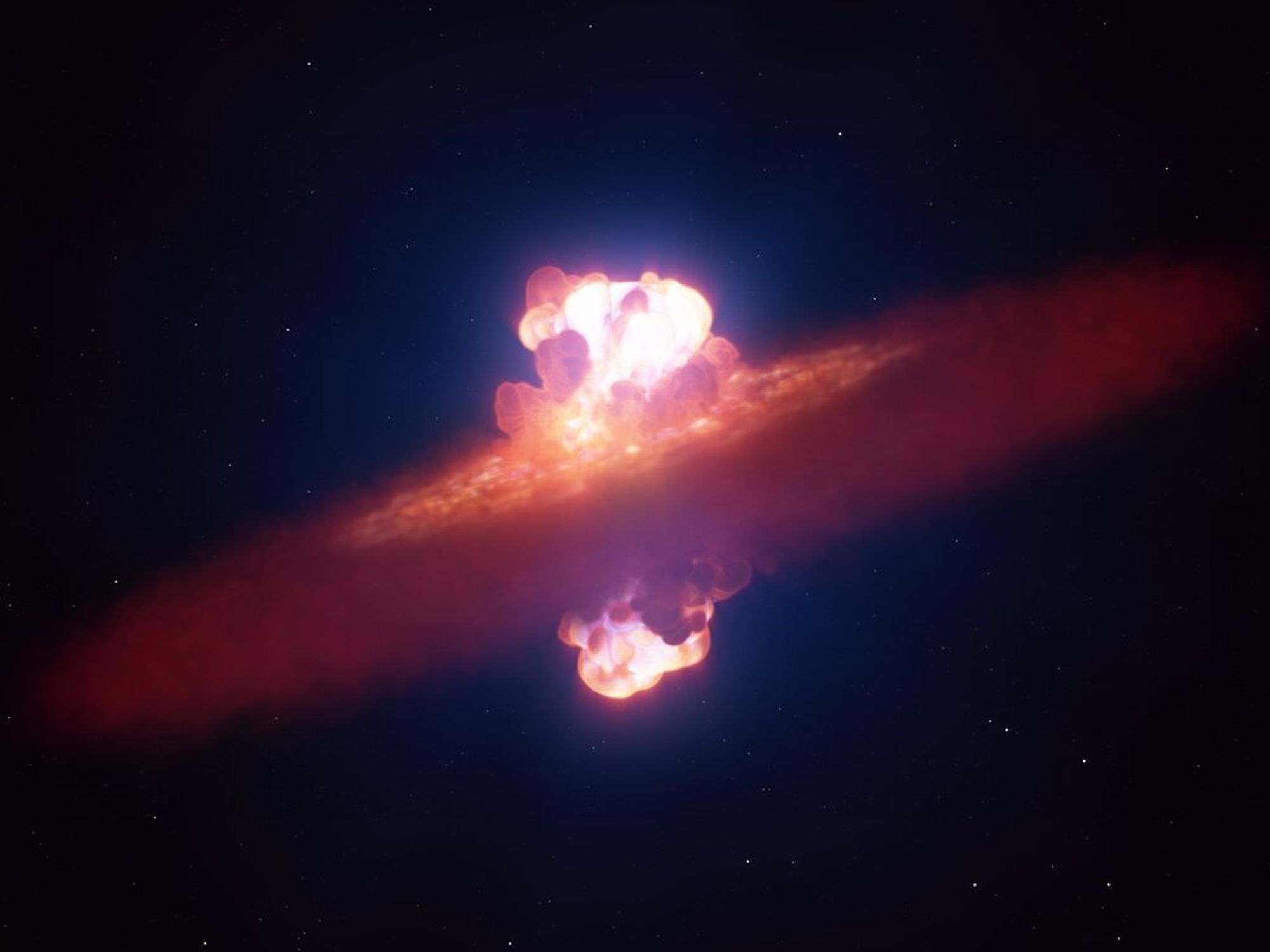Groundbreaking new images show moment supernova is born in violent space inferno