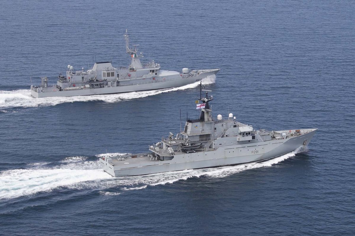 Royal Navy to patrol Ireland's waters after country accused of 'freeloading' on British protection