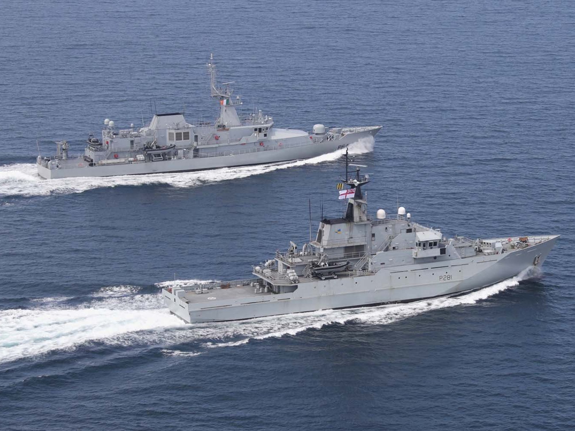 Royal Navy to patrol Ireland's waters after country accused of 'freeloading' on British protection