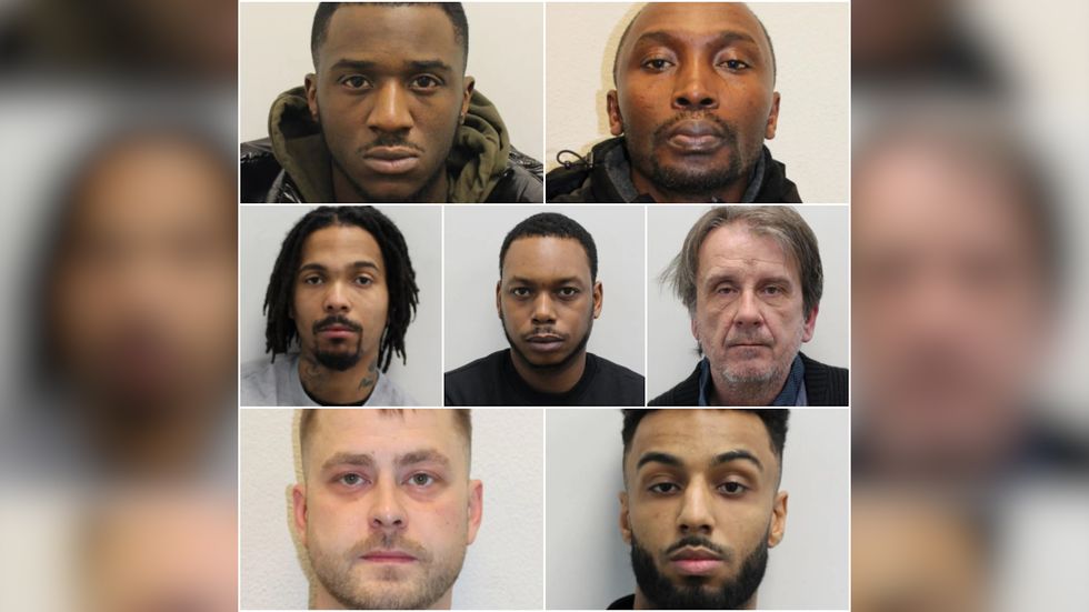 Pictured left to right - Daniel Ngoo, Stephen Donkor, Aaron John Baptiste, Damian Meade, David Michael Heale, George Clark-Chesaites, Malacai Yaxlay