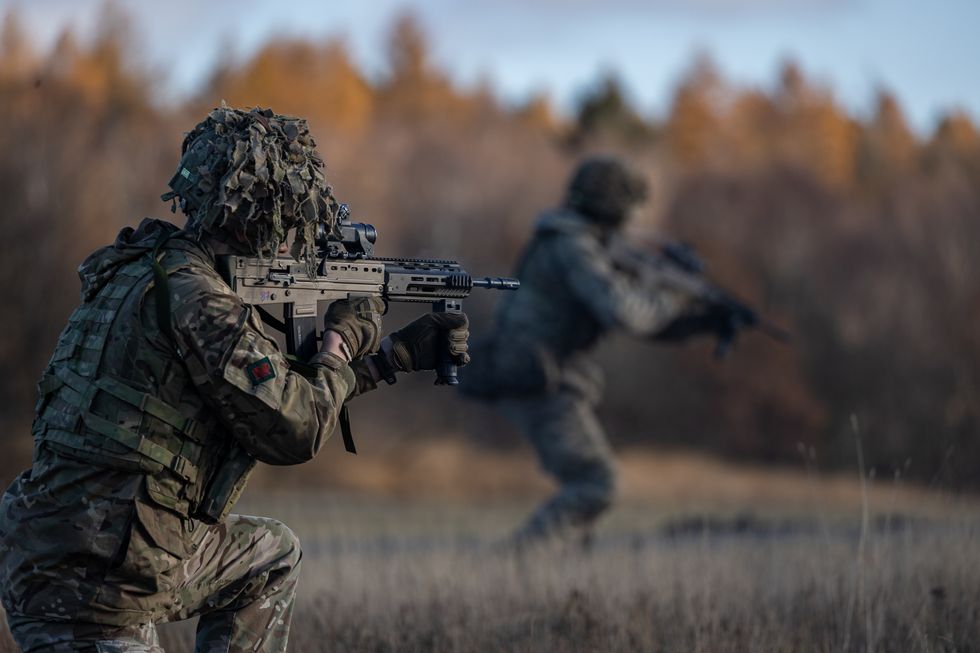 Pictured: Royal Welsh soldiers having dismounted from their Warrior, take up their firing positions during Exercise Gothic Dragon, Sennelager Ranges, Germany.1st Battalion the Royal Welsh have swapped Salisbury Plain Training Area for Germany to take part in EXERCISE GOTHIC DRAGON.The deployment saw Fusiliers tackle a range of mounted and dismounted tasks in and around the Sennelager Ranges. Personnel also spent time in the Combined Arms Tactical Trainer (CATT) as well as taking part Combat Ready Training (CRT)