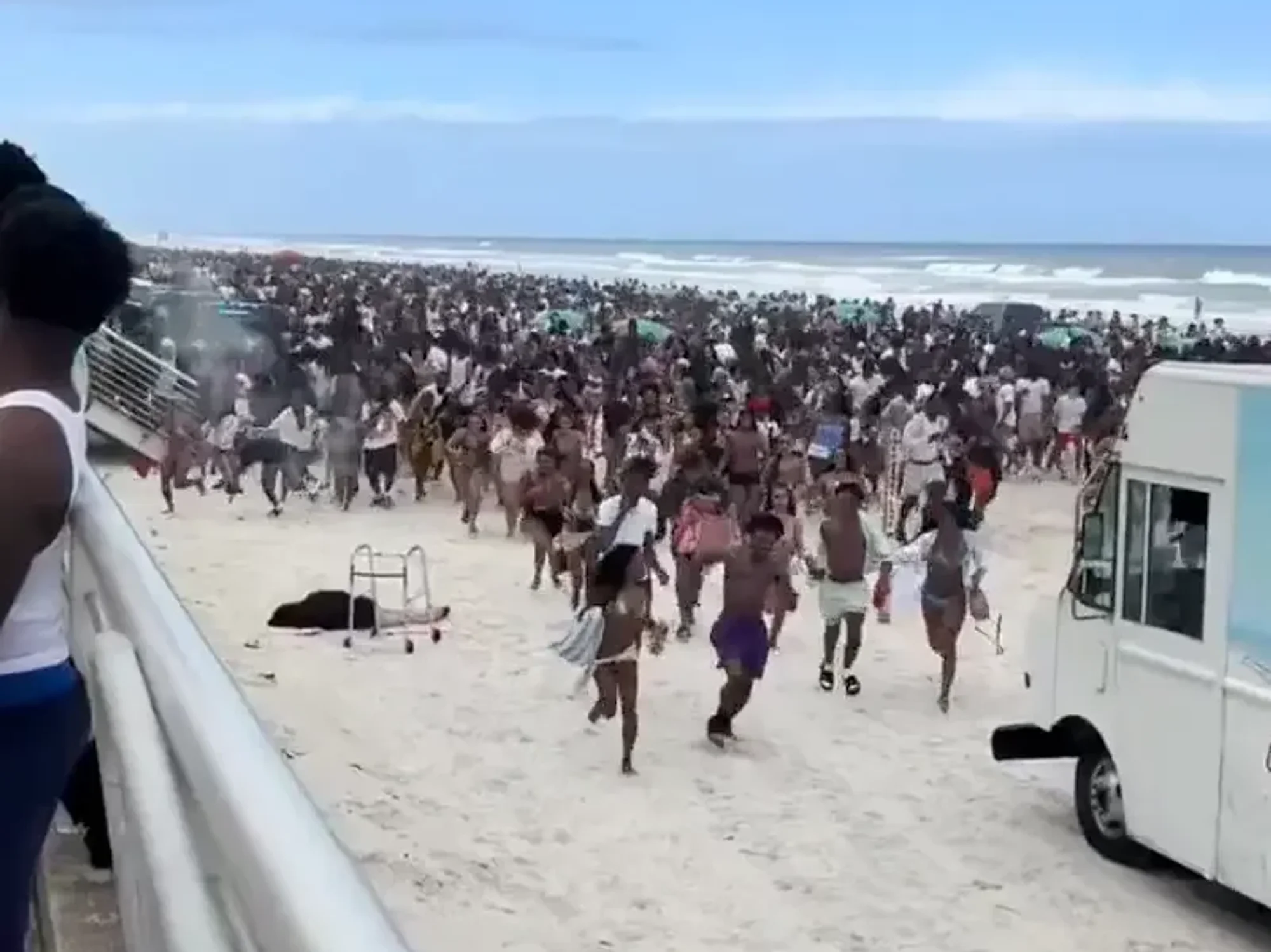 Police reveal mundane noise which sparked mass stampede at Florida beach during spring break