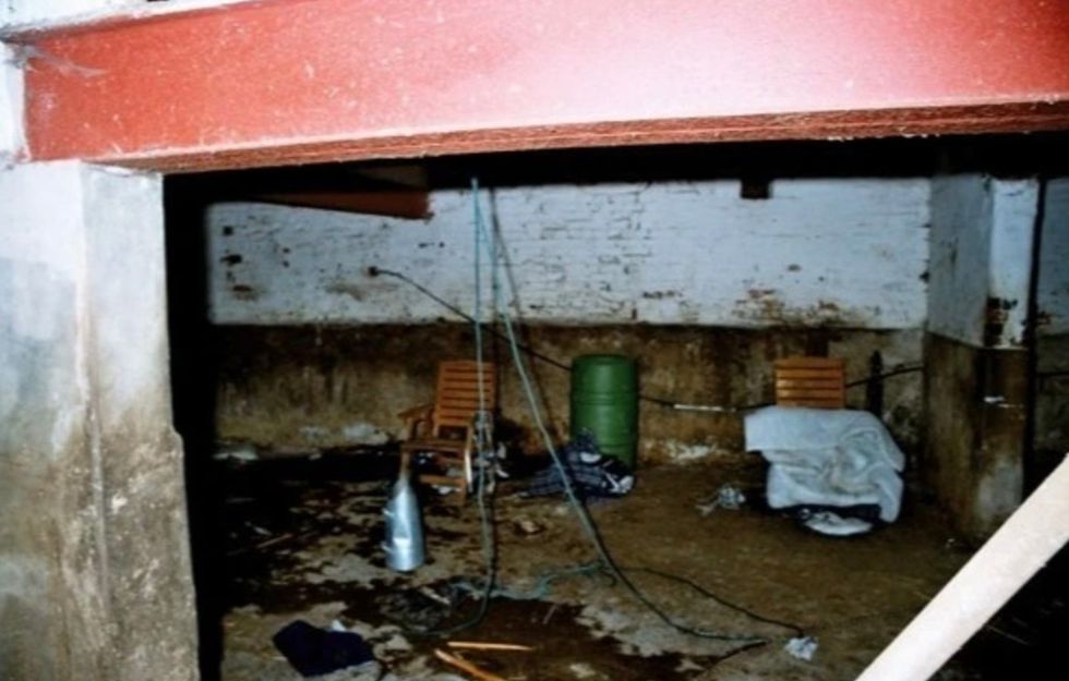 Pictures now reveal a filthy cow shed used as a 'torture chamber' in Cheshire