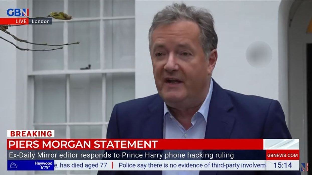 Piers Morgan spoke to the press
