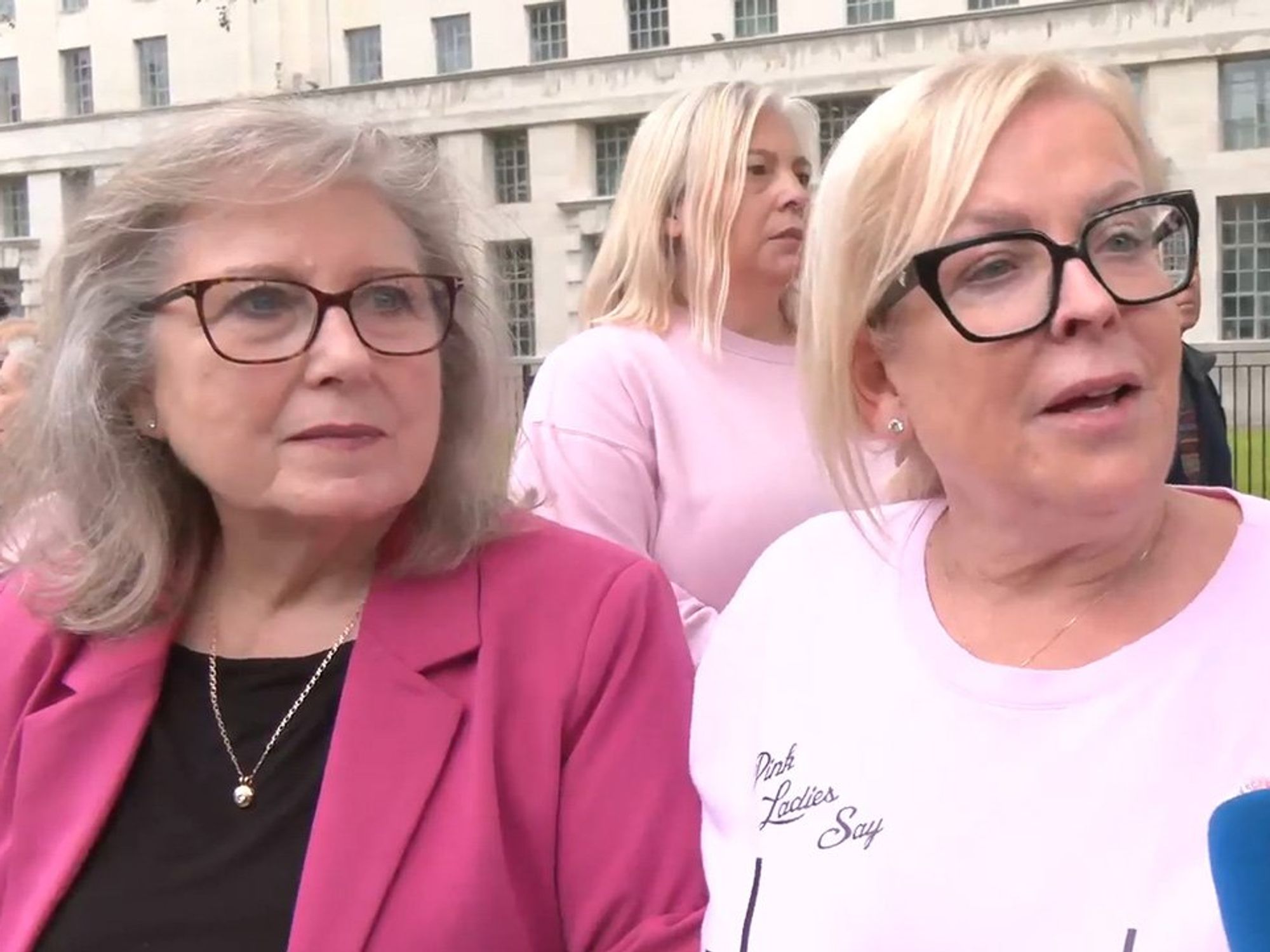 Pink ladies protest