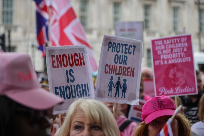 Pink Ladies protest
