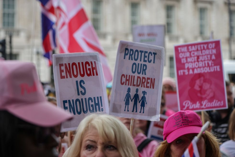 Pink Ladies protest