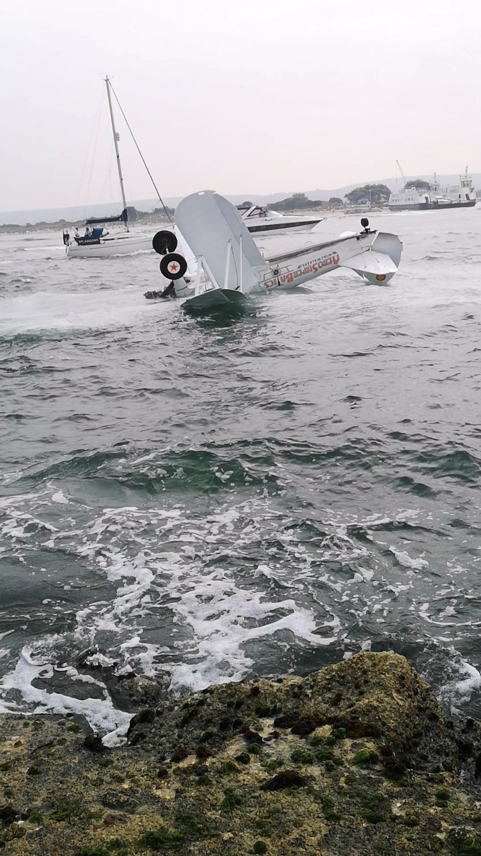Plane crash at Poole Harbour