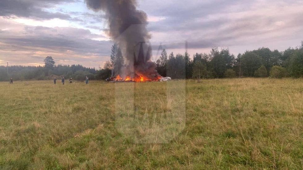 Plane crash in Moscow