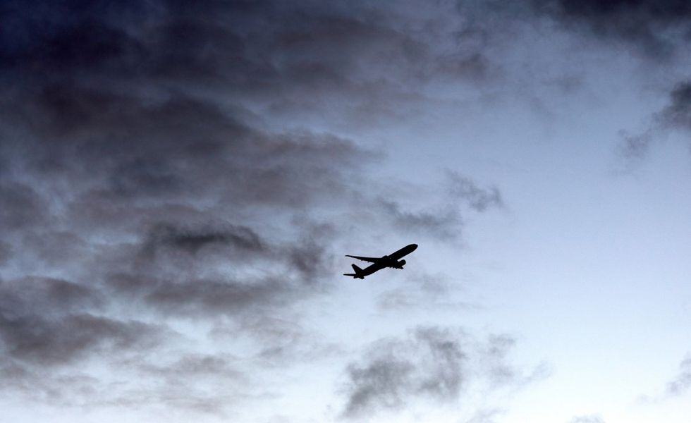 plane in sky