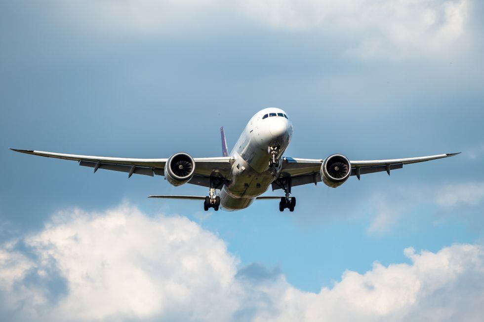 Plane in sky