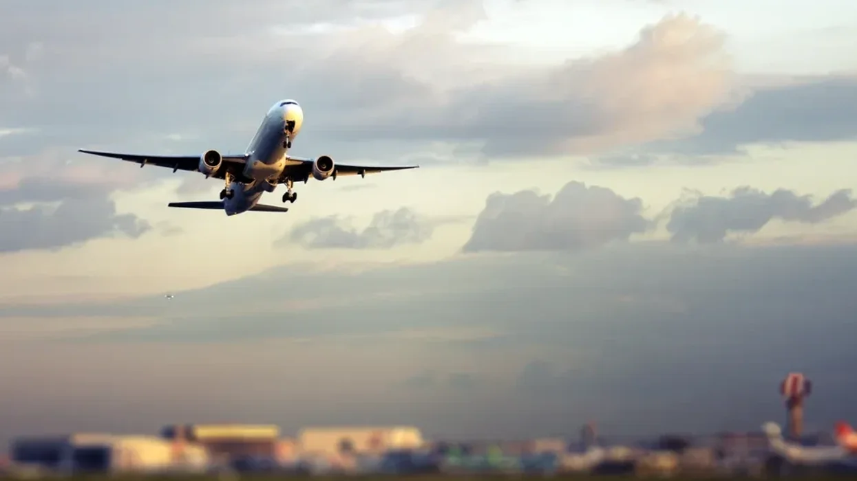 plane in sky