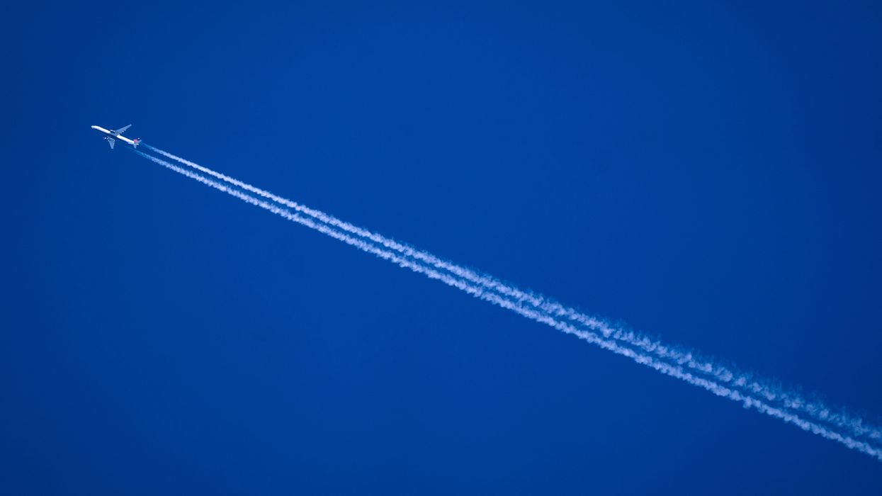 plane in the sky