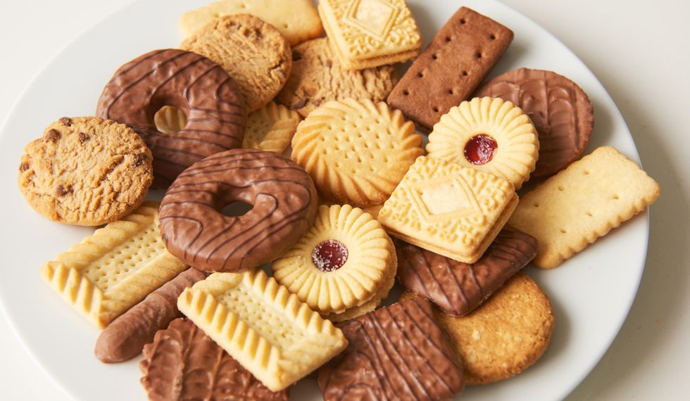 Plate of biscuits