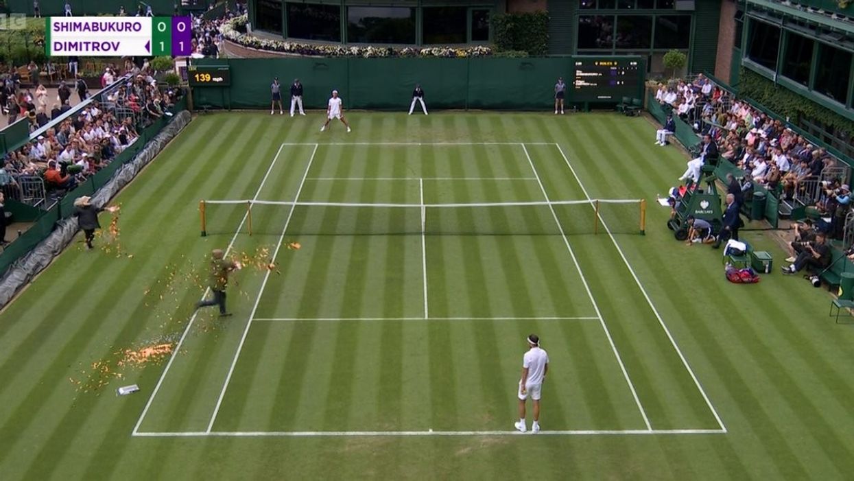 Play interrupted by protesters