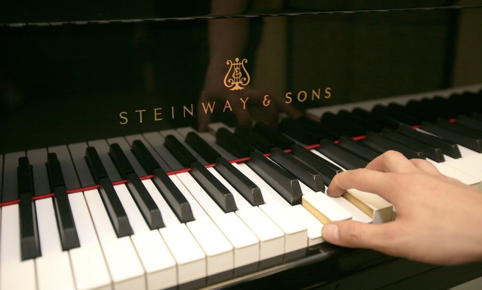 Playing piano