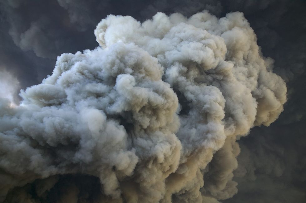 Plume of smoke