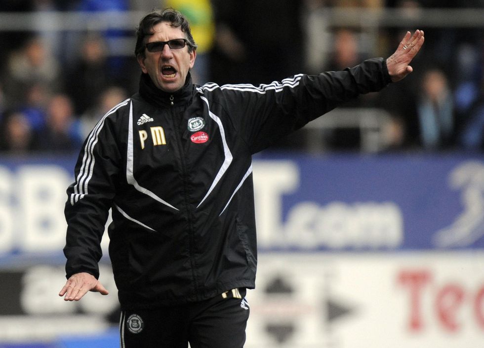 Plymouth Argyle's manager Paul Mariner during the Coca-Cola Football League Championship match at Cardiff City Stadium, Cardiff.
