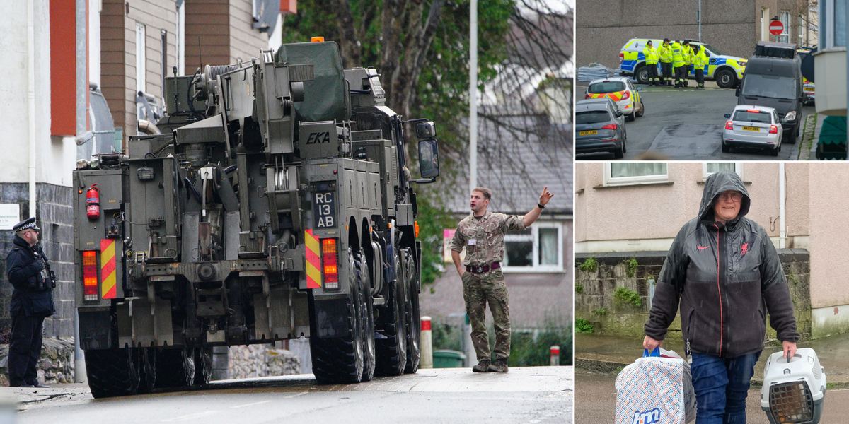 NextImg:Plymouth homeowners given just one hour to evacuate after UNEXPLODED BOMB discovered