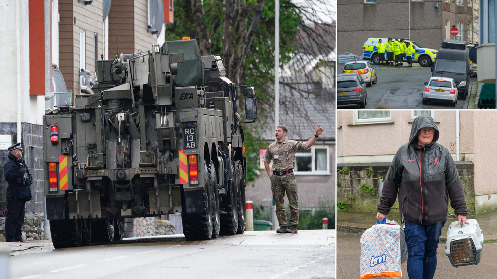 Plymouth home oweners give just one hour to evacuate after UNEXPLODED BOMB discovered