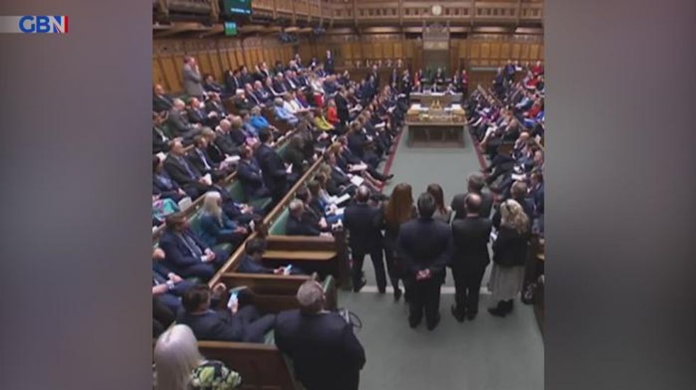 Theresa May pictured pulling face of utter disgust as Tory MP asks Sunak to secure Brexit freedom