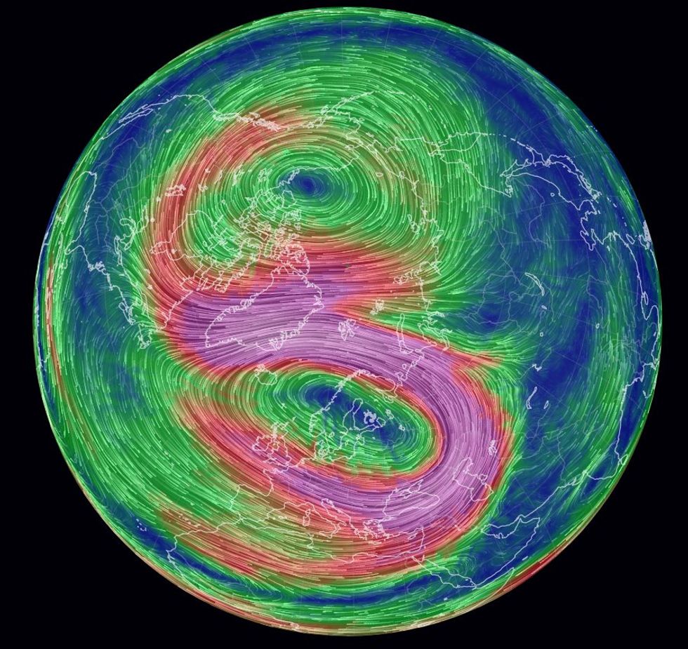 Polar Vortex slips south as warming occurs