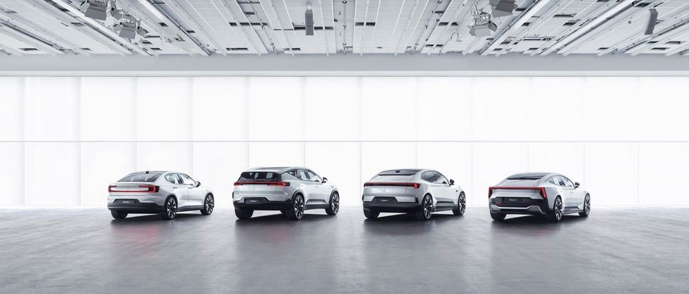 Polestar's electric cars