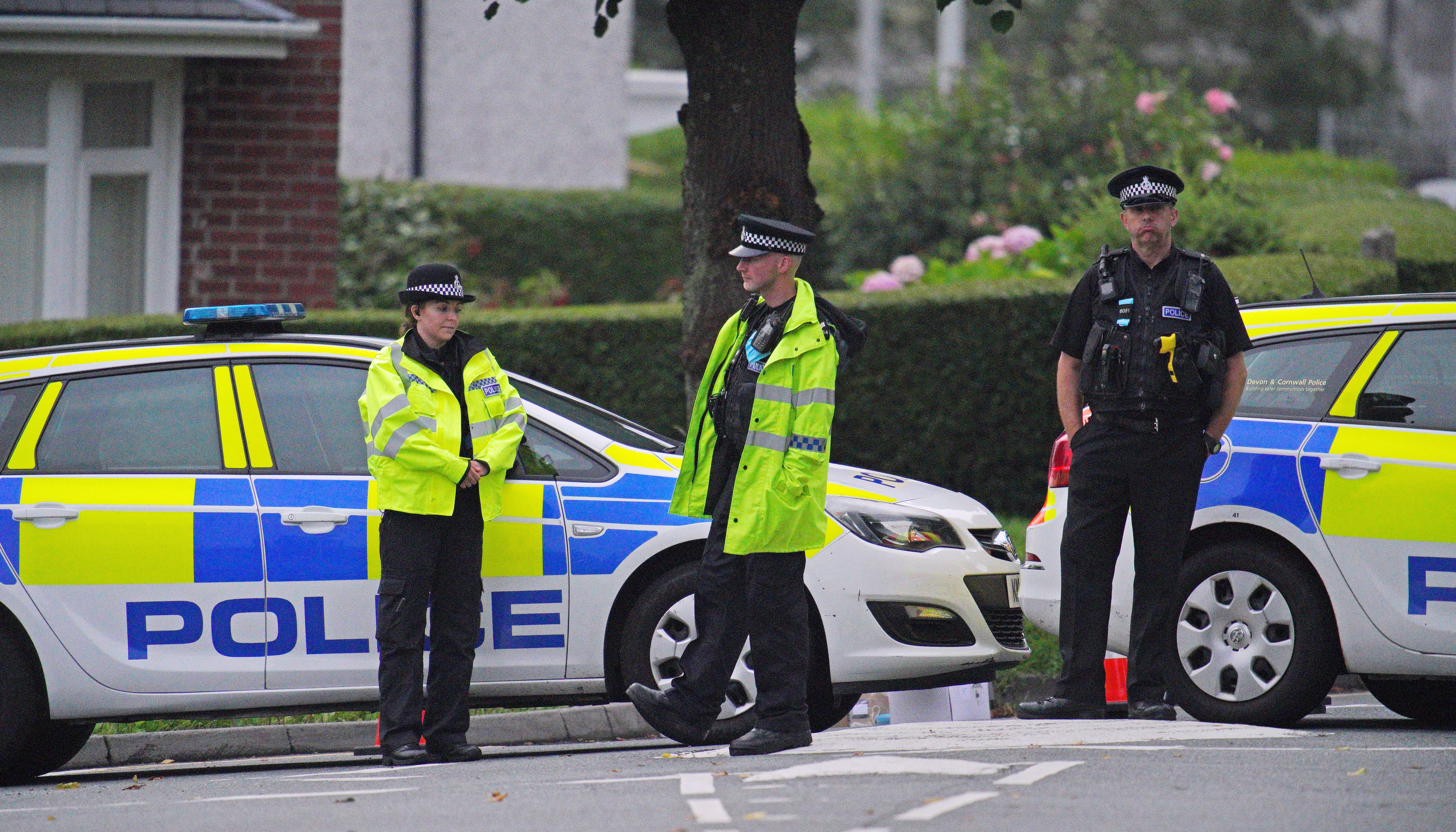 Police activity in the Keyham area of Plymouth where the shooting took place.