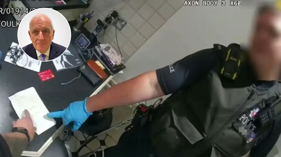 Police arrested Mr Foulkes on suspicion of of malicious communications