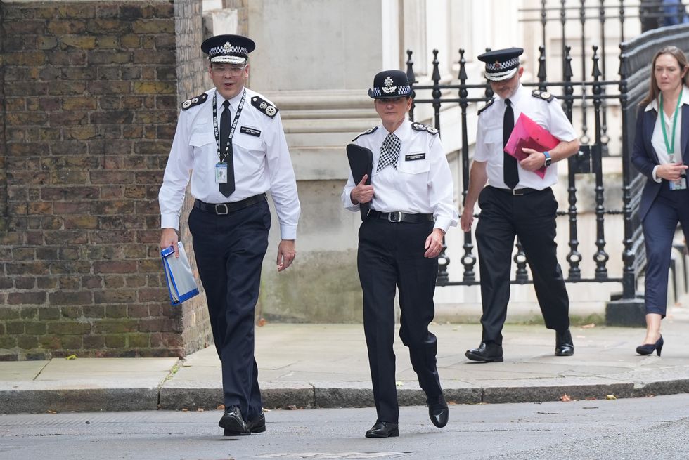 Police arrive at Downing Street