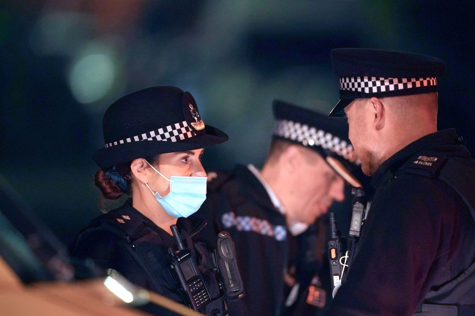 Police at an address in Rutland Avenue in Sefton Park, after an explosion at Liverpool Women's Hospital killed one person and injured another. Three men have been arrested under the Terrorism Act.
