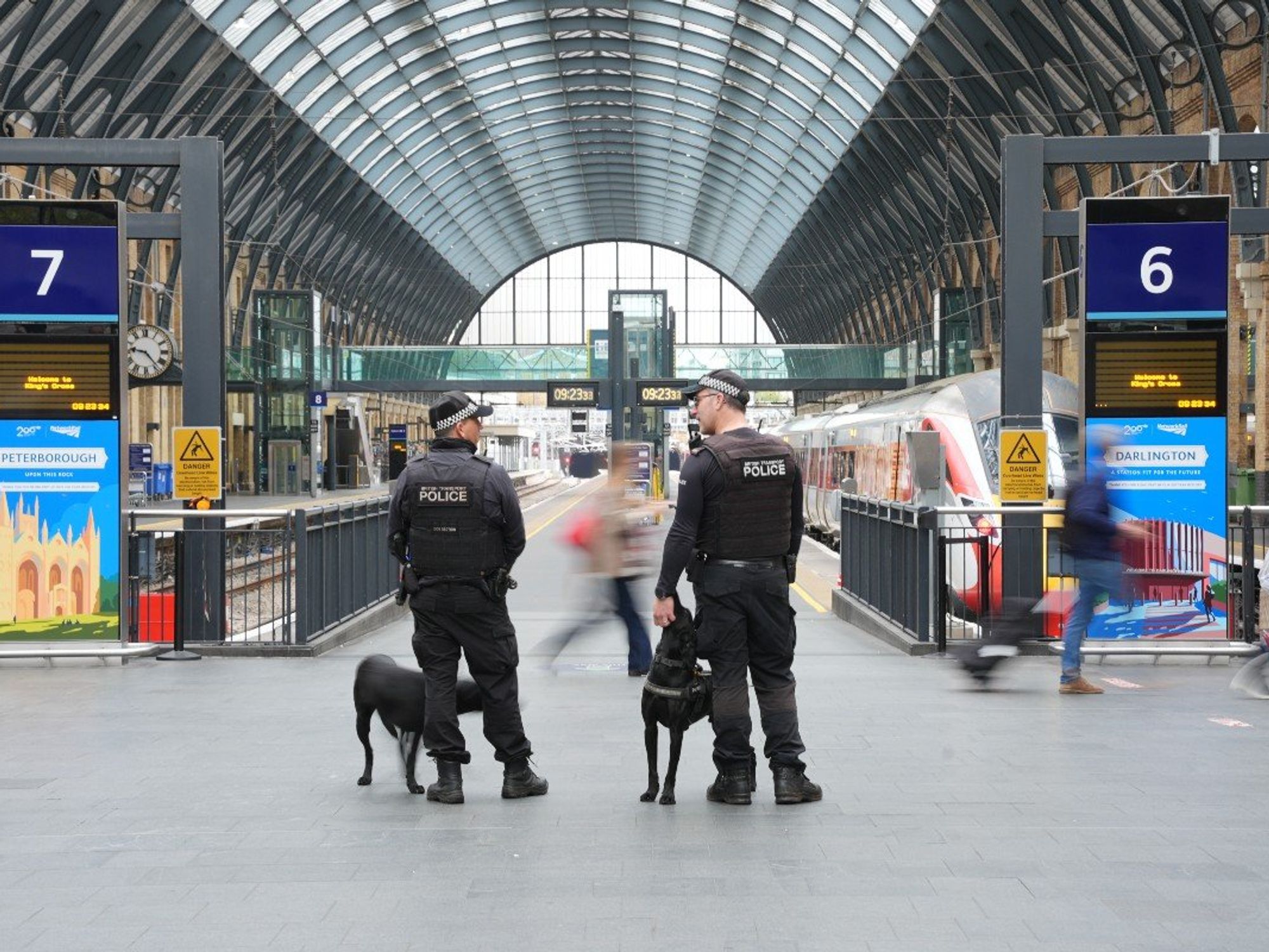 Police at King's Cross station